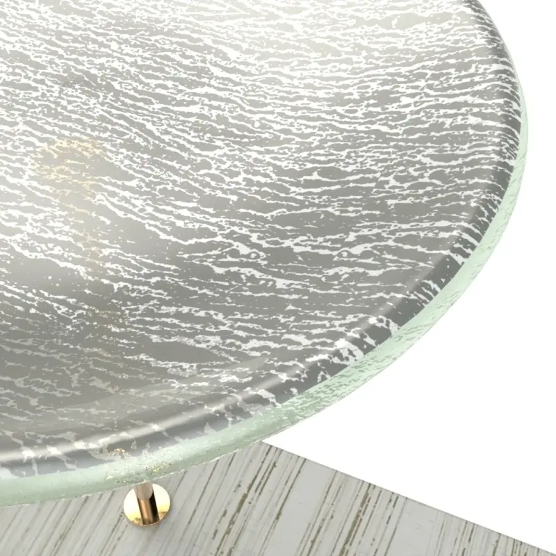 My Glass Studio Nut Bowl, Grey - Set of 4 - 17.5 x 11.0 x 15.0 cm