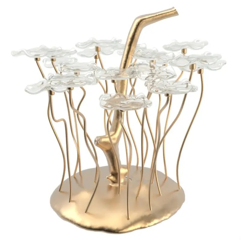 My Glass Studio Petit Fours Stand, Clear - Dia: 25 cm, H: 35 cm