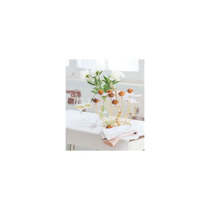 My Glass Studio Petit Fours Stand, Clear - Dia: 25 cm, H: 35 cm