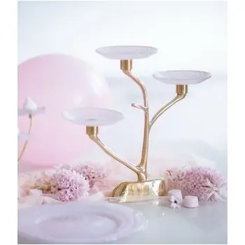 My Glass Studio Petit Fours Stand, Black - Set of 4 - 35.0 x 13.0 x 31 cm