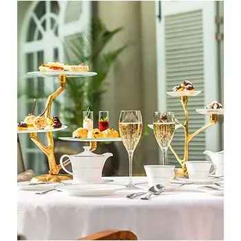 My Glass Studio Petit Fours Stand, Clear - Set of 4 - 35.0 x 13.0 x 31 cm