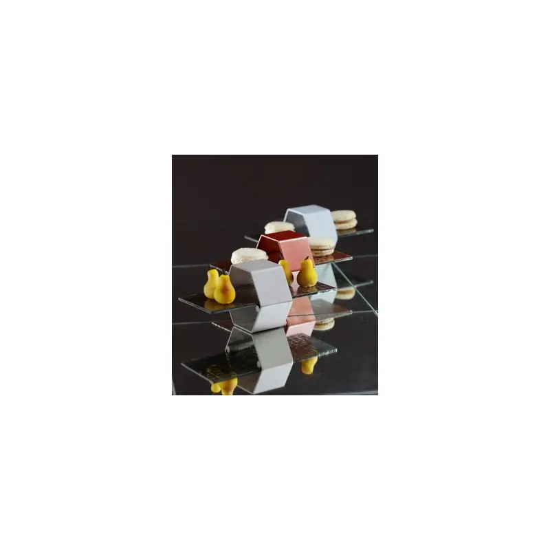 My Glass Studio Petit Fours Stand, White - Set of 4 - 20.0 x 9.5 x 8.5 cm