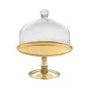 Designer Golden Plated Stainless Steel Lecci Serving Stand 31 cm - Riva