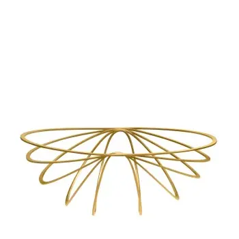 Designer Golden Plated Stainless Steel Linea Fruit Holder 5.5L