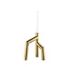 Designer Golden Plated Stainless Steel Escora Candlestick