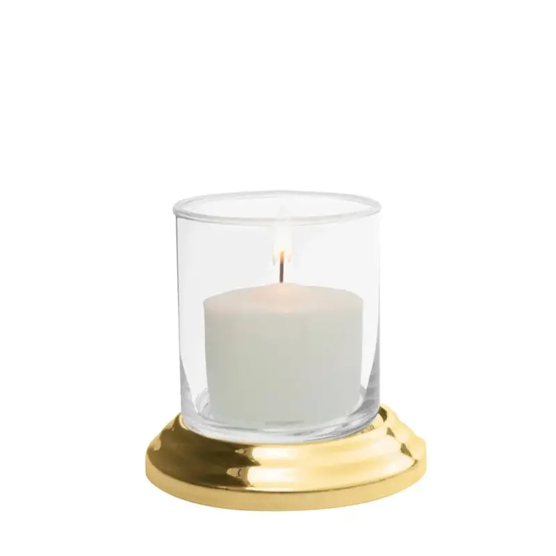 Designer Golden Plated Stainless Steel Melfi Candle Holder Designer Golden Plated Stainless Steel Melfi Candle Holder