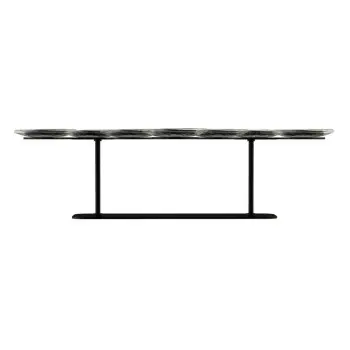 My Glass Studio Petit Fours Stand, Silver - Set of 2 - 47.5 x 27.0 x 12 cm