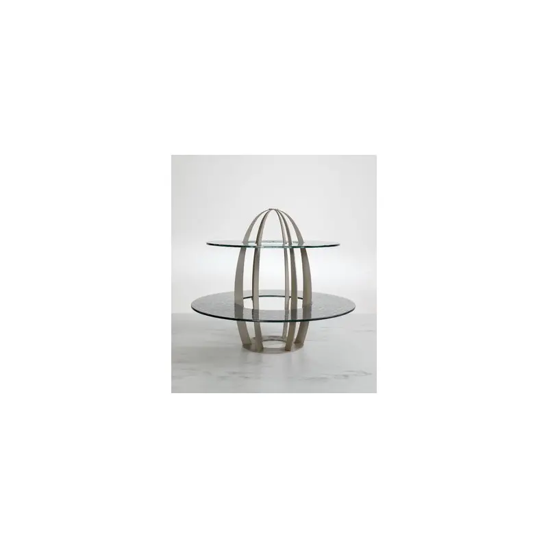 My Glass Studio 2 Tier Cake Stand, White - Set of 2 - Dia: 42 cm, H: 35 cm