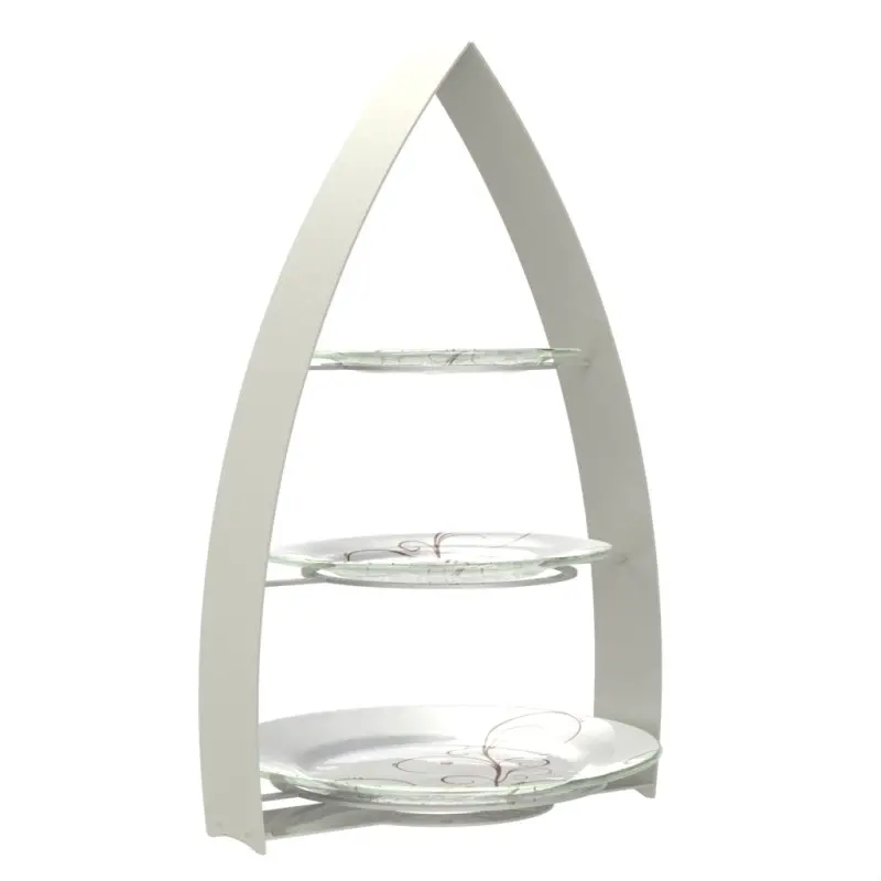 My Glass Studio Tea Stand, Grey - Set of 2 - 35.0 x 24.0 x 56 cm My Glass Studio Tea Stand, Grey - Set of 2 - 35.0 x 24.0 x 56 cm
