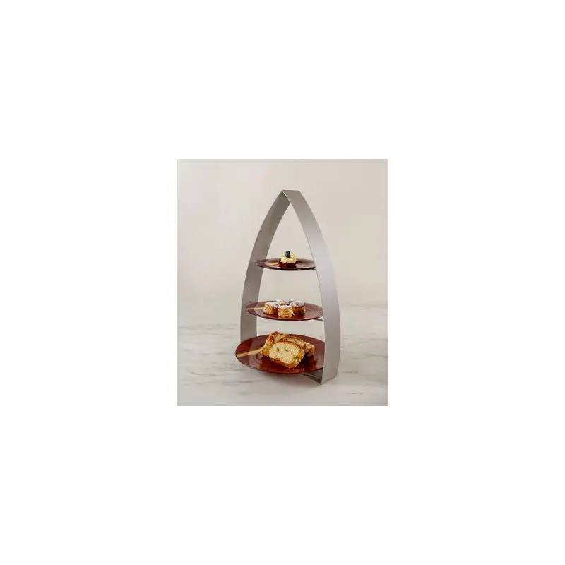 My Glass Studio Tea Stand, Black - Set of 2 - 35.0 x 24.0 x 56 cm