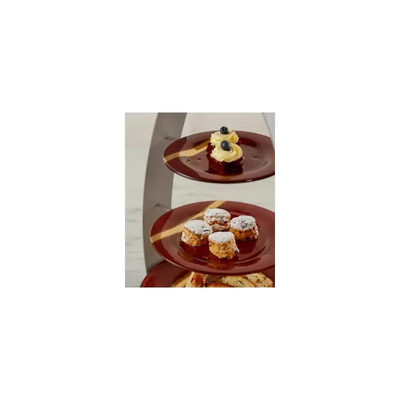 My Glass Studio Tea Stand, Black - Set of 2 - 35.0 x 24.0 x 56 cm