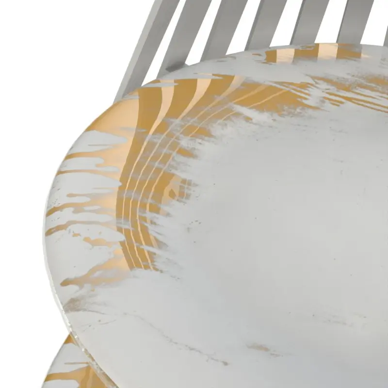 My Glass Studio Tea Stand, White - Set of 2 - 37.0 x 27.0 x 55 cm