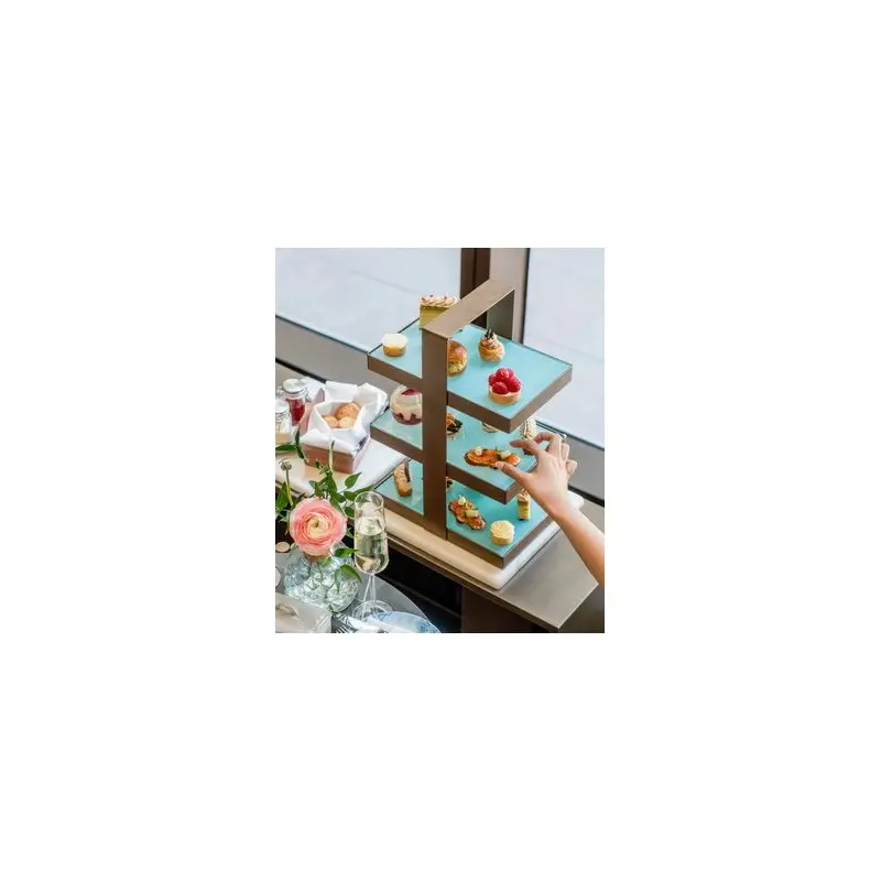 My Glass Studio Tea Stand, Black - Set of 2 - 29.0 x 18.4 x 43.2 cm My Glass Studio Tea Stand, Black - Set of 2 - 29.0 x 18.4 x 43.2 cm