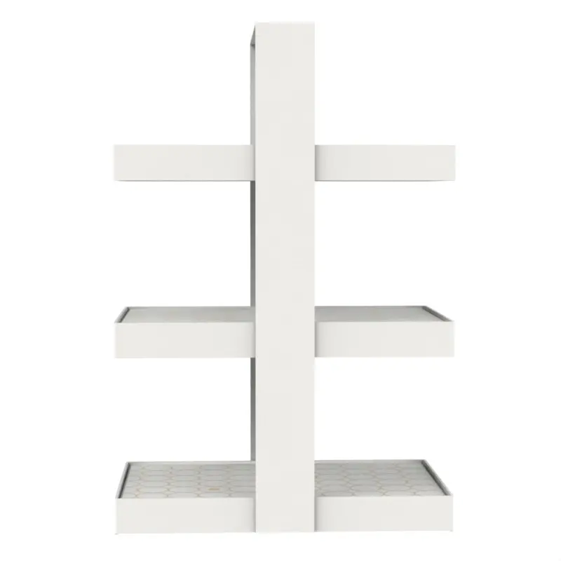 My Glass Studio Tea Stand, White - Set of 2 - 29.0 x 18.4 x 43.2 cm
