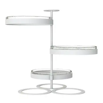 My Glass Studio Tea Stand, Clear - 38.1 x 35.7 x 34 cm