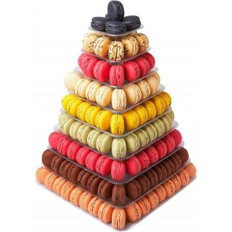 Macarons Pyramid Display - Holds 210 Macarons - Clear Macarons Pyramid Display - Holds 210 Macarons - Clear