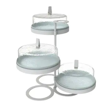 My Glass Studio Tea Stand, Clear - 38.1 x 35.7 x 34 cm