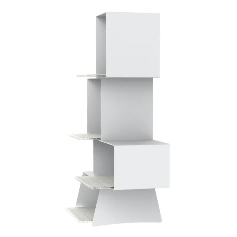 My Glass Studio Tea Stand, White - 31.0 x 18.0 x 50 cm