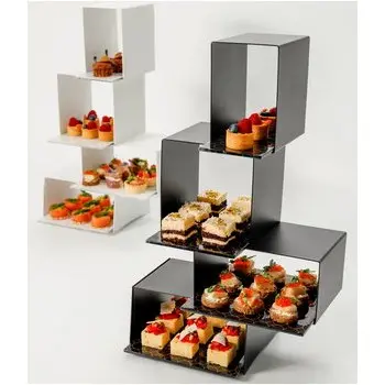 My Glass Studio Tea Stand, White - 31.0 x 18.0 x 50 cm