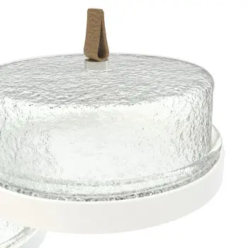 My Glass Studio Tea Stand, Clear - 38.1 x 35.7 x 34 cm