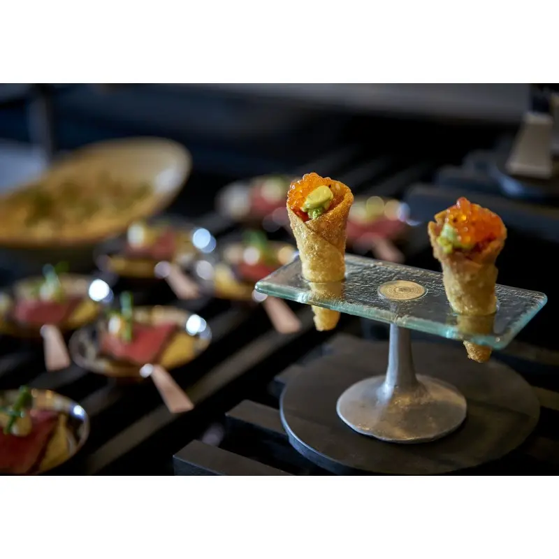 My Glass Studio Food Cone Holder, Clear - Set of 4 - 14.0 x 6.7 x 7 cm