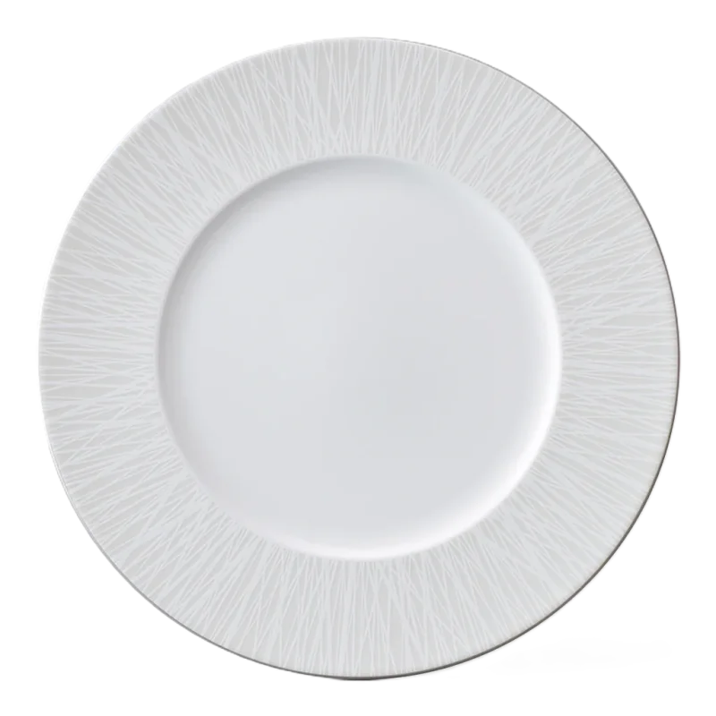 Narumi Flat Rim Collection Bamboo Pearl 30cm Flat Rim Plate - Set of 12