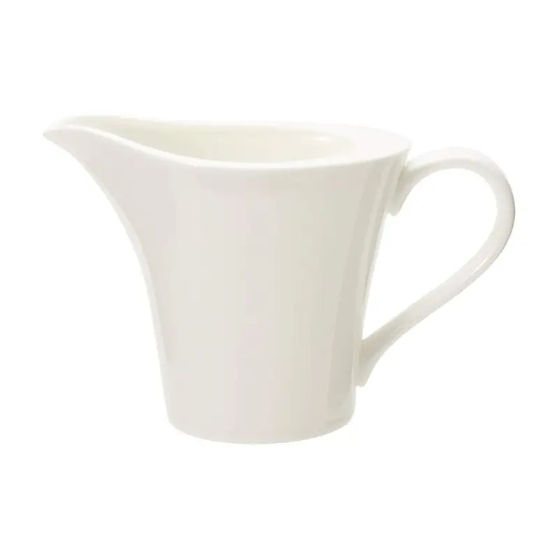 Narumi Flat Rim Collection White Creamer Jug 170cc - Set of 12
