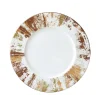 Narumi Flat Rim Collection Grain 21cm Flat Rim Plate - Set of 24