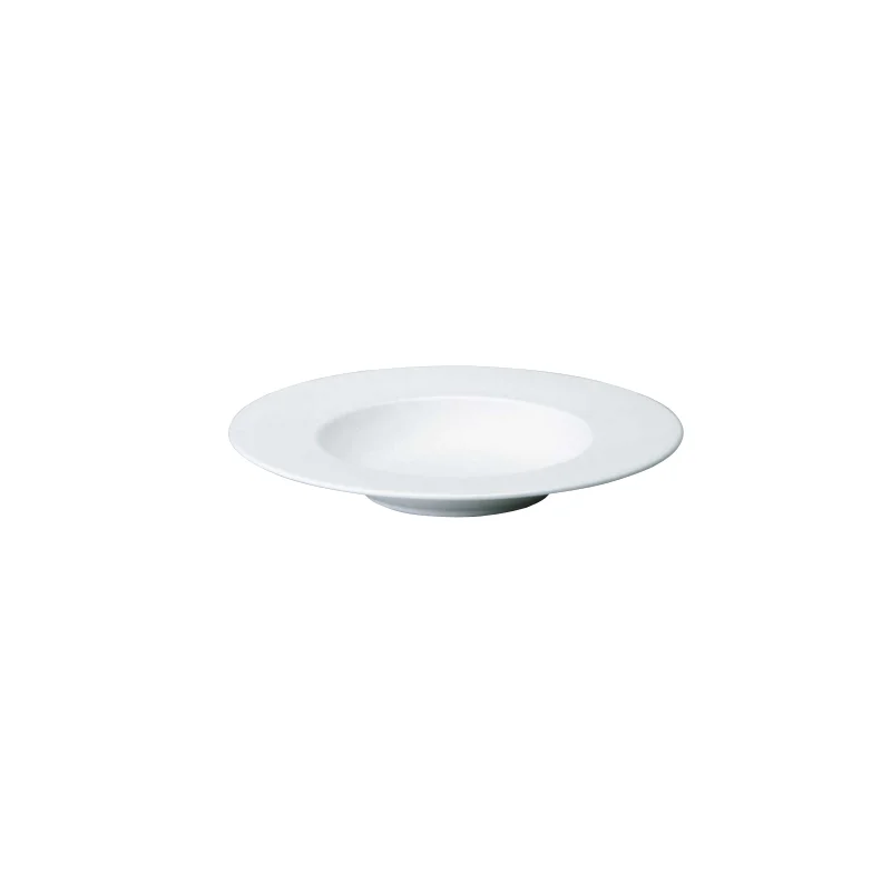 Narumi Flat Rim Collection White 23cm Soup Plate - Set of 24