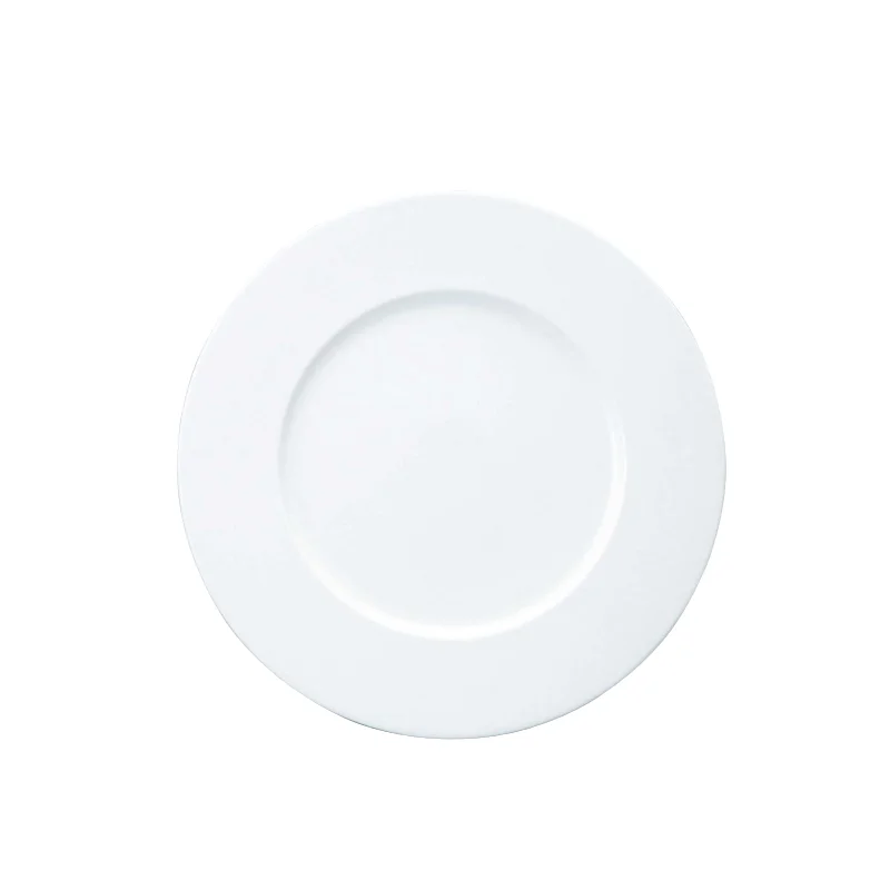 Narumi Flat Rim Collection White 29cm Flat Rim Plate - Set of 12