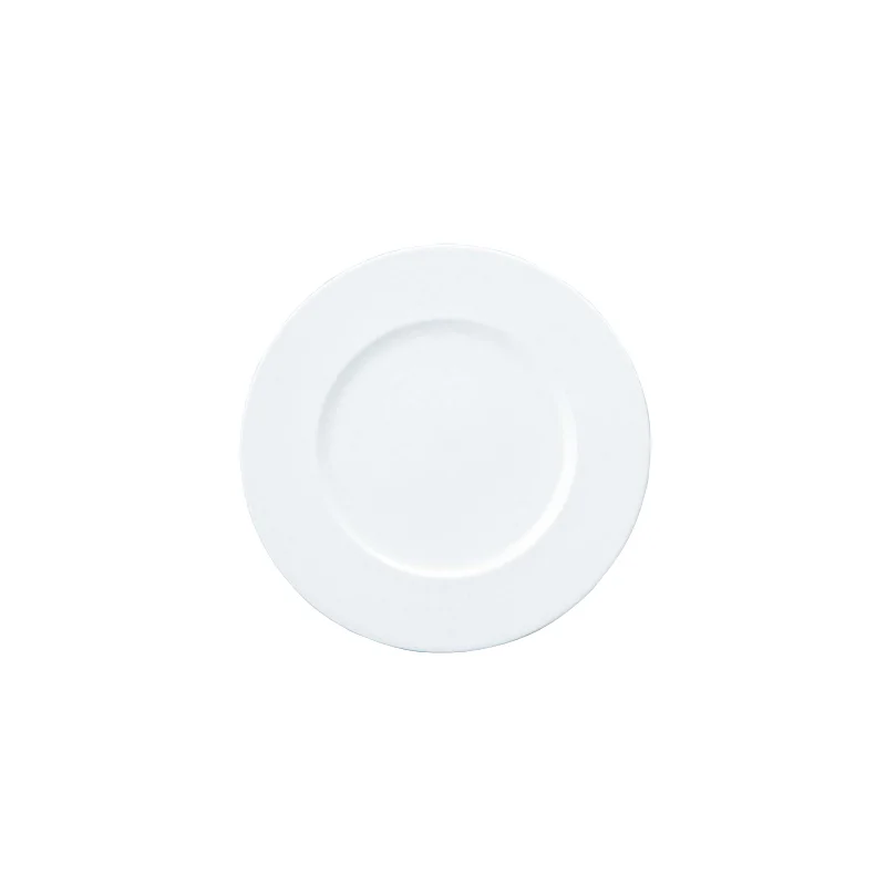 Narumi Flat Rim Collection White 21cm Flat Rim Plate - Set of 24