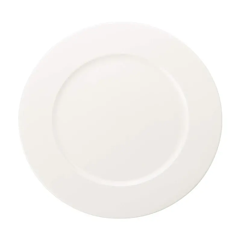 Narumi New Rim Collection White 33cm Flat Rim Plate - Set of 6 Narumi New Rim Collection White 33cm Flat Rim Plate - Set of 6