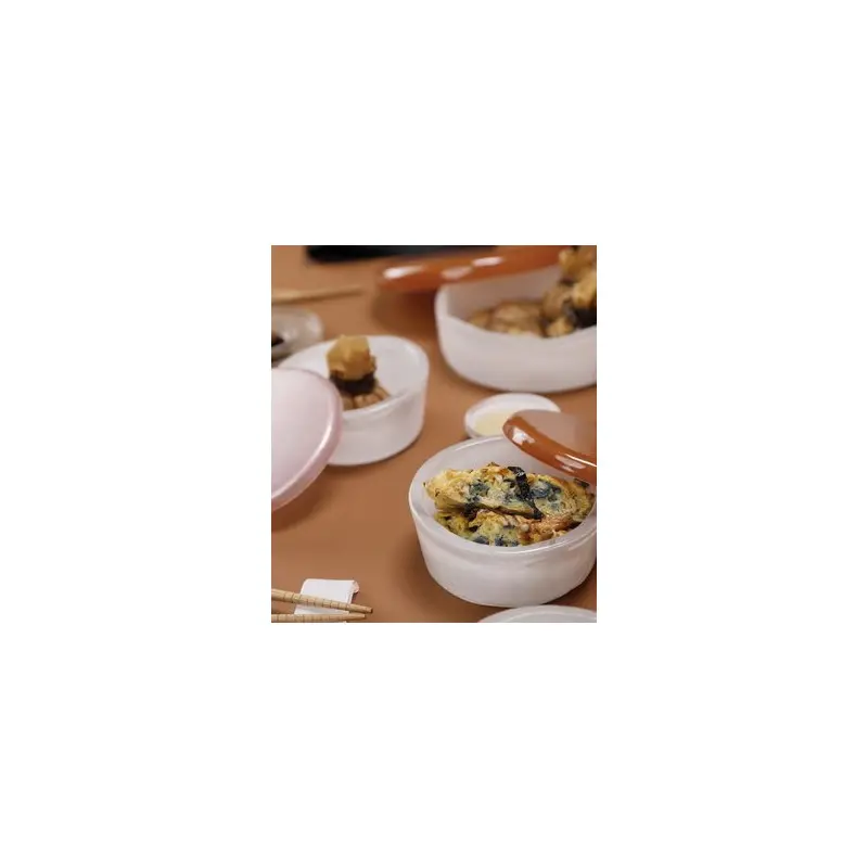 My Glass Studio Bento Box, Cream - Set of 2 - Dia: 11 cm, H: 5 cm My Glass Studio Bento Box, Cream - Set of 2 - Dia: 11 cm, H: 5 cm