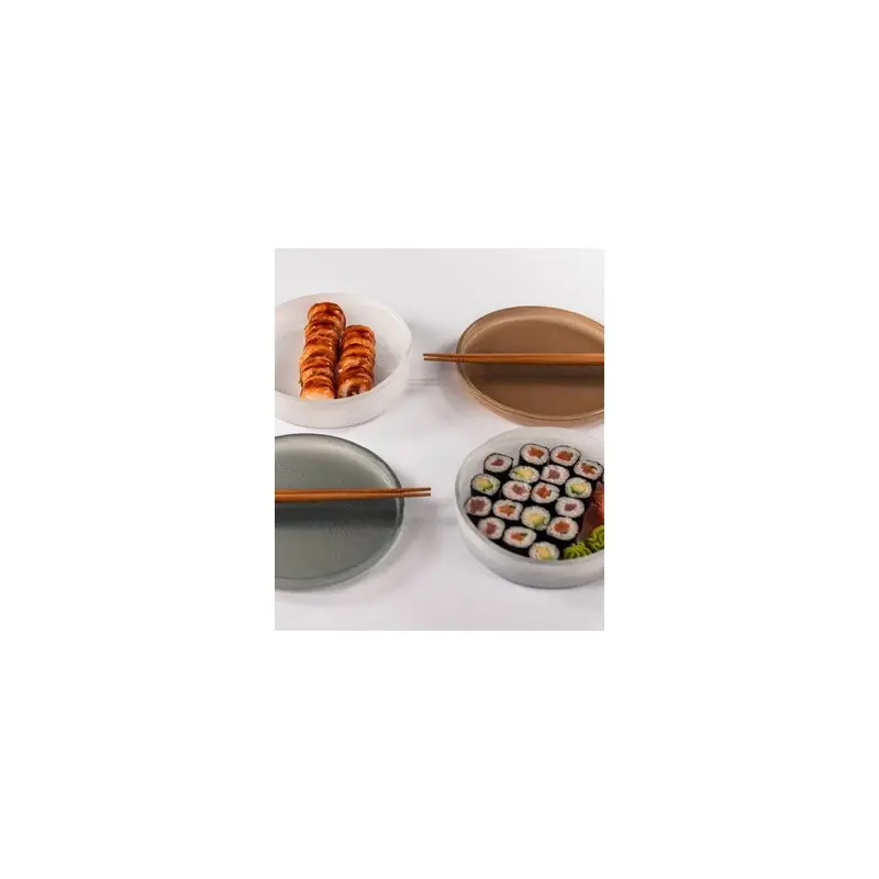 My Glass Studio Bento Box, Cream - Set of 3 - Dia: 19 cm, H: 5 cm My Glass Studio Bento Box, Cream - Set of 3 - Dia: 19 cm, H: 5 cm