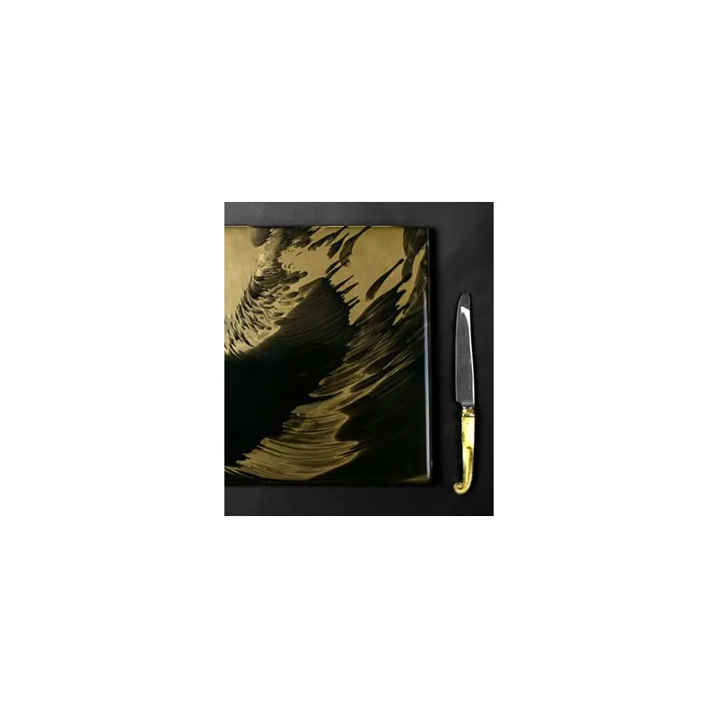 My Glass Studio Footed Board, Brown - Set of 6 - 30.0 x 30.0 x 2 cm My Glass Studio Footed Board, Brown - Set of 6 - 30.0 x 30.0 x 2 cm