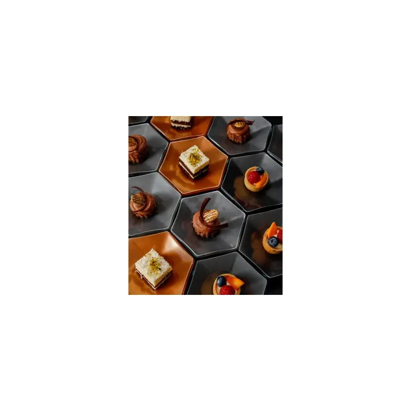My Glass Studio Tasting Plate, Gold - Set of 24 - Dia: 12 cm, H: 2 cm My Glass Studio Tasting Plate, Gold - Set of 24 - Dia: 12 cm, H: 2 cm