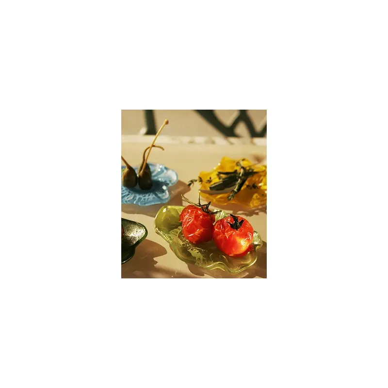 My Glass Studio Tasting Plate, Grey - Set of 20 - 6.5 x 5.5 x 1 cm