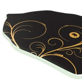 My Glass Studio Tasting Plate, Black - Set of 12 - 15.5 x 9.0 x 3 cm