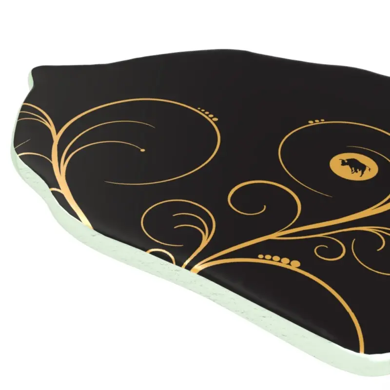 My Glass Studio Tasting Plate, Black - Set of 12 - 15.5 x 9.0 x 3 cm