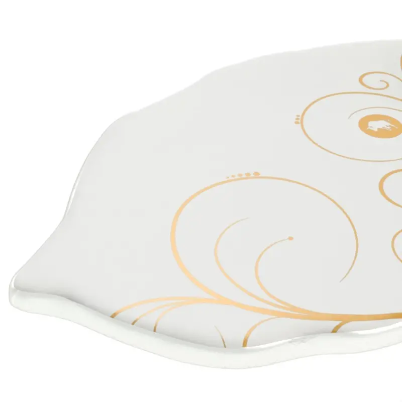 My Glass Studio Tasting Plate, White - Set of 12 - 15.5 x 9.0 x 3 cm
