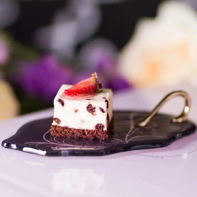 My Glass Studio Tasting Plate, White - Set of 12 - 15.5 x 9.0 x 3 cm