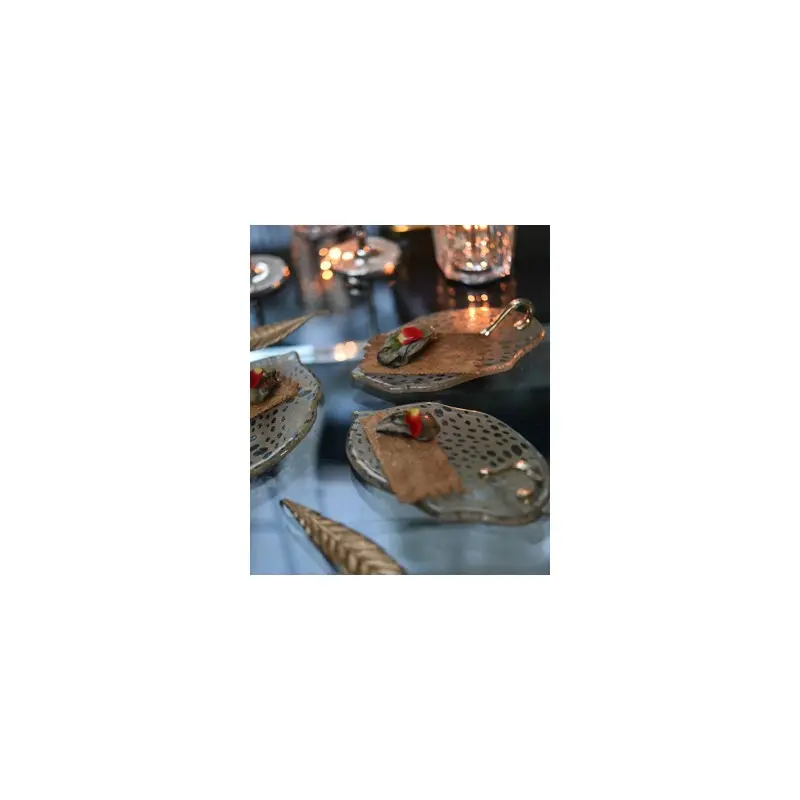 My Glass Studio Tasting Plate, Grey - Set of 12 - 15.5 x 9.0 x 3 cm My Glass Studio Tasting Plate, Grey - Set of 12 - 15.5 x 9.0 x 3 cm