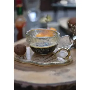 My Glass Studio Tasting Plate, Grey - Set of 12 - 15.5 x 9.0 x 3 cm