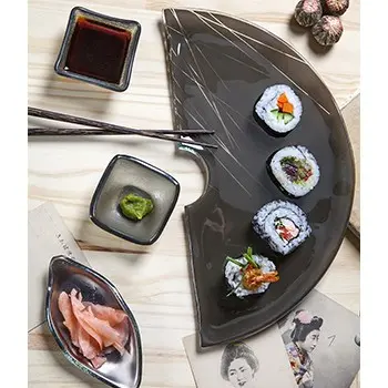 My Glass Studio Tasting Plate / Bowl, Cream - Set of 6 - 11.5 x 5.5 x 2 cm