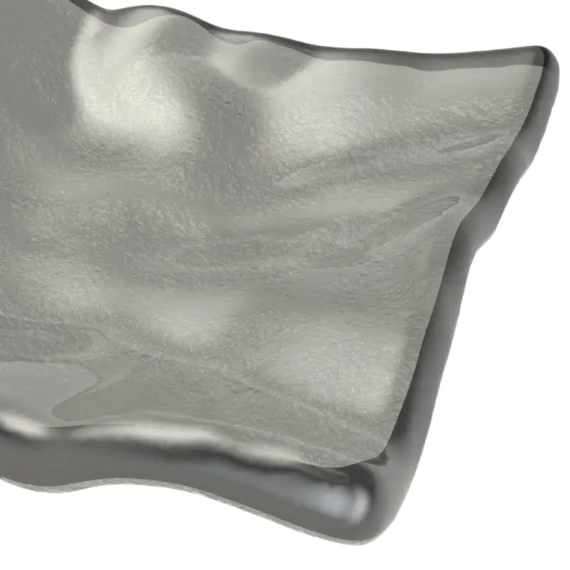 My Glass Studio Tasting Plate, Grey - Set of 6 - 8.5 x 8.5 x 2 cm My Glass Studio Tasting Plate, Grey - Set of 6 - 8.5 x 8.5 x 2 cm