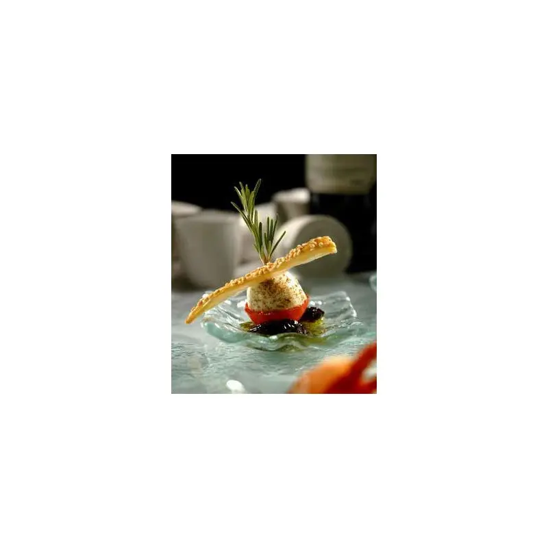 My Glass Studio Tasting Plate, Grey - Set of 6 - 8.5 x 8.5 x 2 cm My Glass Studio Tasting Plate, Grey - Set of 6 - 8.5 x 8.5 x 2 cm