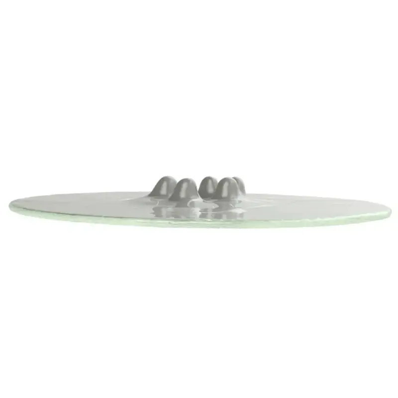 My Glass Studio Canape Tray, Grey - Set of 6 - Dia: 42 cm, H: 4 cm My Glass Studio Canape Tray, Grey - Set of 6 - Dia: 42 cm, H: 4 cm