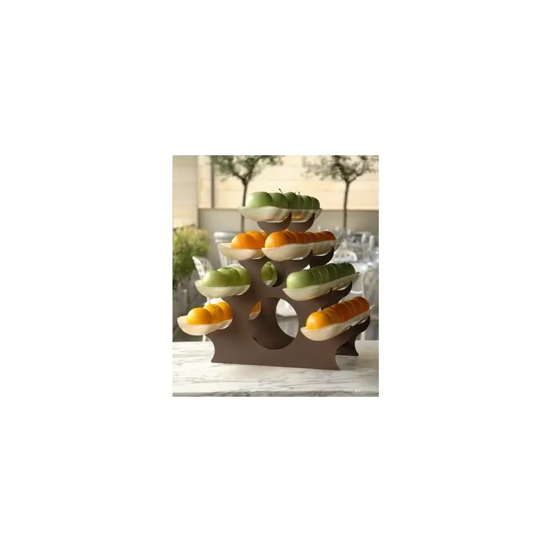 My Glass Studio Serving Bowl With Stand, Green - 65.0 x 48.0 x 47 cm
