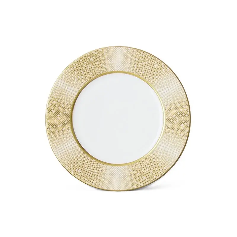 Narumi Flat Rim Collection Gold Dust 16cm Flat Rim Plate - Set of 24