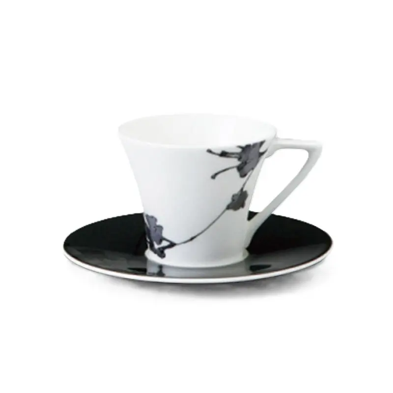 Narumi Flat Rim Collection Montmartre Noir Espresso Cup - Set of 24
